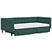 Divano Letto Estraibile Cassetti Verde Scuro 100x200cm Velluto - Foto miniatura 8