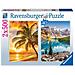 Puzzle Ravensburger Mountains & Beach 2 X 500 Pezzi - Foto miniatura 1