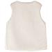 Gilet Da Bambina In Pelliccia Sintetica Beige 92 - Foto miniatura 2