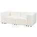 Divano Modulare 2 Posti Falsterbo Bouclé Bianco - Foto miniatura 4