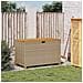 Contenitore Giardino Beige 110x55x63cm Polyrattan Legno Acacia - Foto miniatura 2