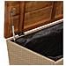 Contenitore Giardino Beige 110x55x63cm Polyrattan Legno Acacia - Foto miniatura 8