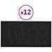 Pannelli Murali 12 Pz Neri 60x30 Cm In Velluto 2,16 M - Foto miniatura 2