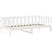 Set Dormeuse e Panca con Tetto Bianco 90x200cm Massello Pino - Foto miniatura 10