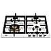 Piano P604LPROX a Gas 4 Zone Cottura da 60 cm Colore Acciaio Inox - Foto miniatura 1