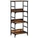 Libreria Legno Antico 50x33x117,5 Cm In Legno Multistrato - Foto miniatura 2