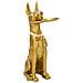 Vassoio Cane 17 - Oro - Poliresina - 27x51x74 Cm - Foto miniatura 1