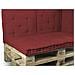 Cuscino Mattonella Per Seduta-schienale Divani Pallet Cuscino Per Bancale 80x120 80x120 Bordeaux - Foto miniatura 2