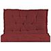 Cuscino Mattonella Per Seduta-schienale Divani Pallet Cuscino Per Bancale 80x120 80x120 Bordeaux - Foto miniatura 4