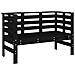 Lusso Casadino -  Panca Da Giardino Nera 111,5x53x71 Cm Legno Massello Di Pino - Foto miniatura 1