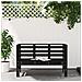 Lusso Casadino -  Panca Da Giardino Nera 111,5x53x71 Cm Legno Massello Di Pino - Foto miniatura 2