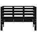 Lusso Casadino -  Panca Da Giardino Nera 111,5x53x71 Cm Legno Massello Di Pino - Foto miniatura 3