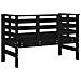 Lusso Casadino -  Panca Da Giardino Nera 111,5x53x71 Cm Legno Massello Di Pino - Foto miniatura 5