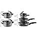 Batteria Di Pentole, 8 Pezzi, Con Coperchi In Vetro Con Colino Integrato, Anche Per Piani Cottura A Induzione - Foto miniatura 4