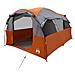 Tenda Familiare a Tunnel 6Persone Grigia Arancione Impermeabile - Foto miniatura 3