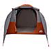 Tenda Familiare a Tunnel 6Persone Grigia Arancione Impermeabile - Foto miniatura 4