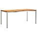Set da Pranzo da Giardino  5 Pezzi in Teak Massello, Tavolo da Pranzo Outdoor  180x90x75 cm in Teak Massello - Foto miniatura 5