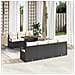 Set Divani Giardino  8 Pezzi con Cuscini Rattan Polyrattan Nero, Divano Giardino  2 Posti con Storage e Cuscini Rattan Polyrattan Nero - Foto miniatura 2
