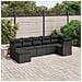 Set Divani da Giardino con Cuscini 7pz Nero Polyrattan - Foto miniatura 2