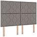 Letto con Rete a Molle con Materasso Taupe 140x190 cm Tessuto - Foto miniatura 3