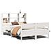Letto Libreria senza Materasso Bianco 160x200 cm Legno di Pino - Foto miniatura 1