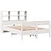 Letto Libreria senza Materasso Bianco 160x200 cm Legno di Pino - Foto miniatura 3