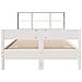 Letto Libreria senza Materasso Bianco 160x200 cm Legno di Pino - Foto miniatura 4