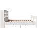 Letto Libreria senza Materasso Bianco 160x200 cm Legno di Pino - Foto miniatura 5