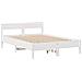 Letto Libreria senza Materasso Bianco 160x200 cm Legno di Pino - Foto miniatura 8