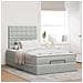 Struttura Letto Pouf con Materassi 120x190 cm Velluto - Foto miniatura 3