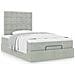 Struttura Letto Pouf con Materassi 120x190 cm Velluto - Foto miniatura 4