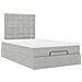 Struttura Letto Pouf con Materassi 120x190 cm Velluto - Foto miniatura 6