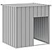 Casetta Cani Tetto Grigio Chiaro 110x103x109 cm Acciaio Zincato - Foto miniatura 1
