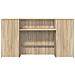 Banco Reception Rovere Sonoma 200x50x103,5 cm Legno Multistrato - Foto miniatura 5