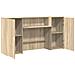 Banco Reception Rovere Sonoma 200x50x103,5 cm Legno Multistrato - Foto miniatura 6