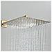 Rubinetto per doccia, Blackswan, tipo M219, modello oro lucido con bocca a cascata, misura 30 cm - Foto miniatura 3