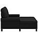 Chaise Lounge con cuscino Nero 91 x 157 x 91 cm Tessuto - Foto miniatura 5