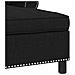 Chaise Lounge con cuscino Nero 91 x 157 x 91 cm Tessuto - Foto miniatura 7