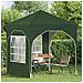 Tenda per feste a pop-up 192 x 192 x 245 cm Verde - Foto miniatura 3