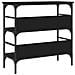 Tavolino Consolle Nero 75x32x75 cm in Legno Multistrato - Foto miniatura 7