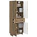 Set di armadi 2 pcs 66 x 34,5 x 90 cm Legno ingegnerizzato - Foto miniatura 2