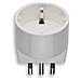 Adattatore Spina 10a Presa Schuko Bianco - Foto miniatura 1