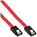 cavo sata 7pin l-form a sata 7pin l-form, max 6gbs, piatto, chiusura a scatto, rosso, 1m - Foto miniatura 1