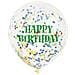 6 Palloncini In Lattice Trasparenti Happy Birthday Taglia Unica - Foto miniatura 2