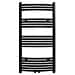 Scaldasalviette Da Bagno Curvo Nero 600 X 1160 Mm - Foto miniatura 2