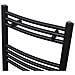 Scaldasalviette Da Bagno Curvo Nero 600 X 1160 Mm - Foto miniatura 3