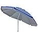 Ombrellone Spiaggia Poliestere Uv Ø 2 M Palo 0,32 M Per Campeggio Spiaggia Mare Piscina Giardino - Foto miniatura 1