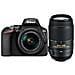 Reflex Digitale D3500 + Af-p 18-55mm F / 3.5-5.6g Vr + Af-s 55-300mm F / 4.5-5.6g Ed Vr - Foto miniatura 1