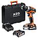 Trapano A Percussione Aeg 18v Pro Lithium - 2 Batterie 2.0ah - 1 Caricabatterie Bsb18c2li-202c - Foto miniatura 1