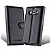 Custodia Compatibile Con Lg L60 In Nero Carbone - Coperchio Protettiva Con Chiusura Magnetica, Funzione Stand E Tasca Per Le Carte - Foto miniatura 2